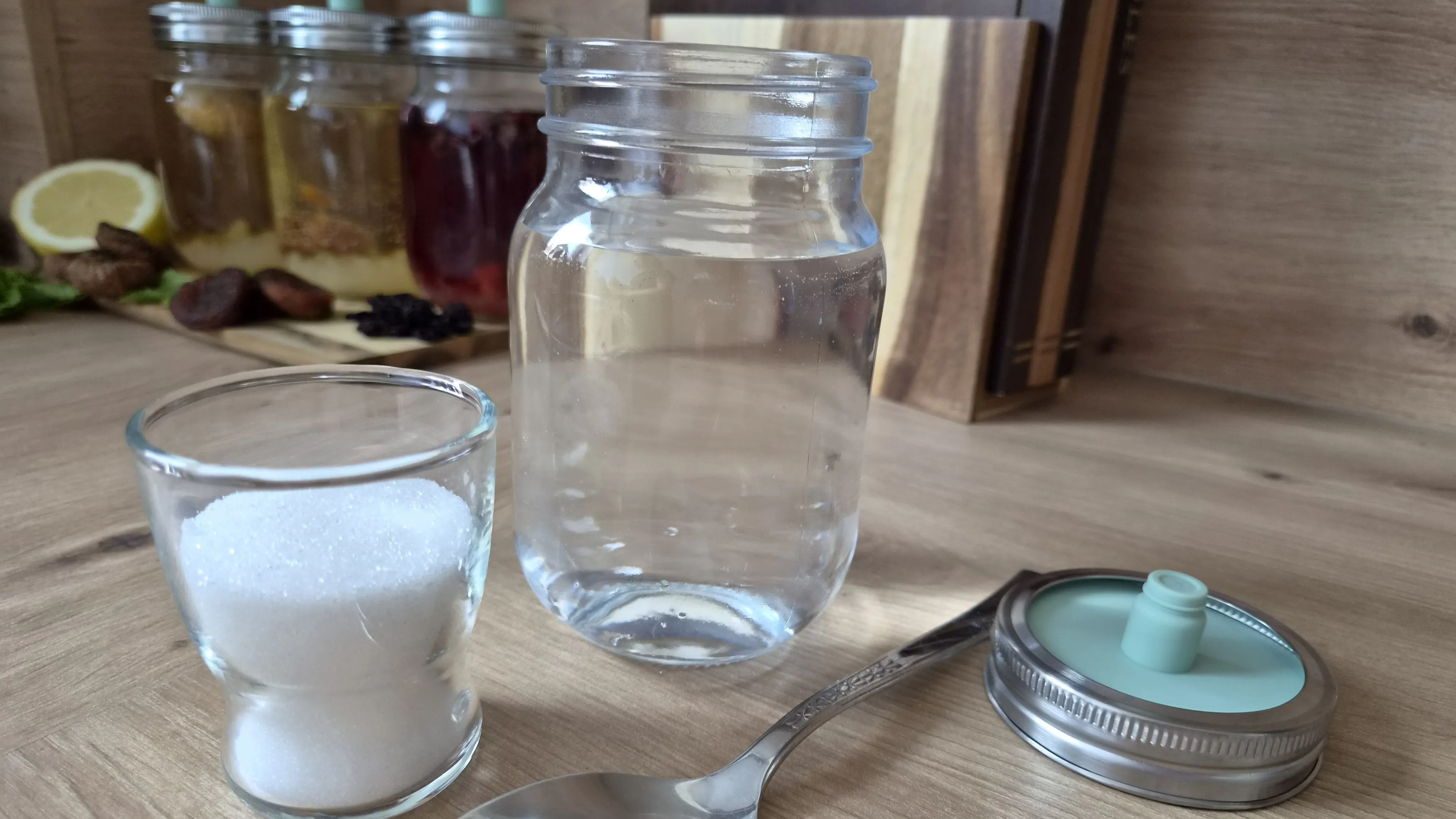 Zuckerwasser vorbereiten